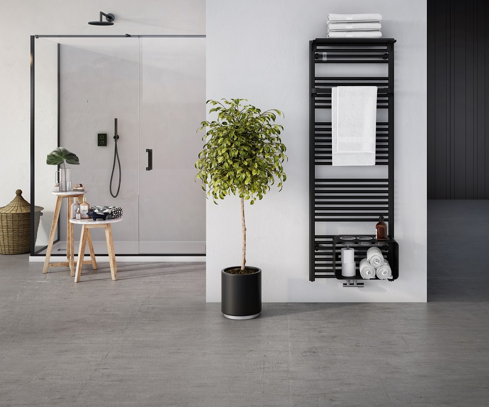 Badheizkörper mit individuellem Zubehör