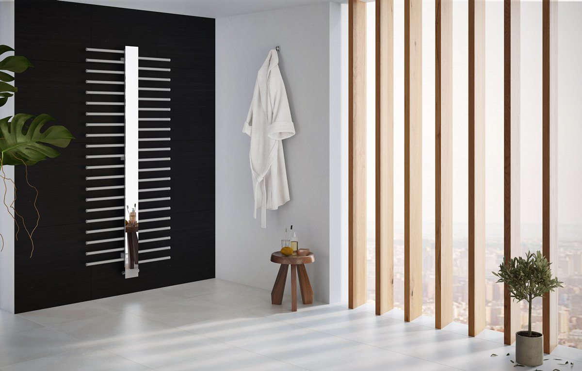 BiAL Designheizkörper mit Spiegel